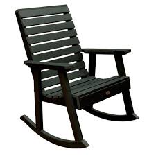 Highwooda Weatherly Recycled Plastic Rocking Chair Beige Plastic Rocking Chair Rocking Chair Outdoor Rocking Chairs