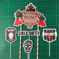 Call Of Duty Cake Topper 5pcs Shopee Malaysia