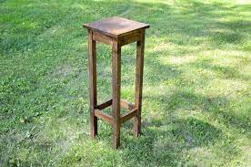Wood Plant Stand Indoor Plant Holder Rustic Solid Wood Etsy In 2021 Wood Plant Stand Side Tables Bedroom Wooden Plant Stands