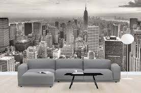 New York City 3 Sepia Fotobehang Behang Muurschildering Behang Slaapkamer Behang Fotobehang