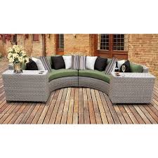 Overstock.com has been visited by 1m+ users in the past month Florence 4pc Outdoor Curved Sectional Seating Group With Cushions Green Tk Classics Target