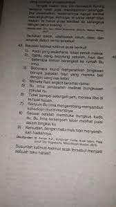 Menyusun kalimat acak menjadi paragraph yang padu. Susunlah Kalimat Kalimat Acak Tersebut Menjadi Sebuah Teks Narasi Brainly Co Id