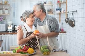 Pull up a stool at the counter and join us in the. Premium Photo Senior Couple Having Fun In Kitchen With Healthy Food Retired People Cooking Meal At Home With Man And Woman Preparing Lunch With Bio Vegetables Happy Elderly Concept