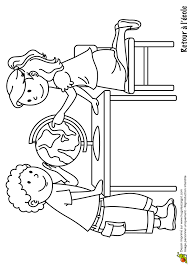 Publié le novembre 16, 2019 par tcbo. Coloriage Retour Ecole Fille Garcon Mappemonde Sur Hugolescargot Com