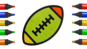 How To Draw Ball For Rugby Ball For Kids Coloring Pages Ball For Rugby B Coloring For Kids Coloring Pages For Kids Drawing For Kids