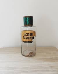 Xixeme France Grand Pot Apothicaire Ancien Acidum Tannicum En Etsy Apothecary Pharmacy Perfume Bottles Bottle