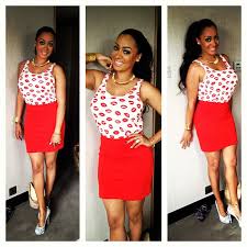 See more ideas about lala anthony, hottest photos, anthony. Instagram Pic Lala Anthony Wears Monki White And Red Lips Print Tank Top Red Skirt While Filming In London Jinna Loves