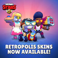 Brawl stars fanart (skin design), ji un ki. Brawl Stars On Twitter Retropolis Skins Are Here