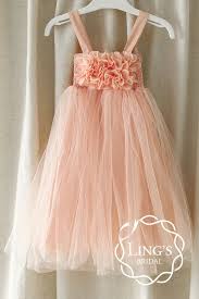 Pastel Peach Tutu Flower Girl Dress Ling S Bridal Flower Girl Dresses Flower Girl Dresses Tutu Flower Girl