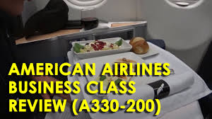 American Airlines Business Class Aa716 A330 200 N281ay