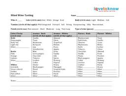 free printable blind wine tasting sheets lovetoknow