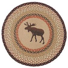 Moose Round Rug Clearance Moose Decor Black Forest Decor Bear Rug