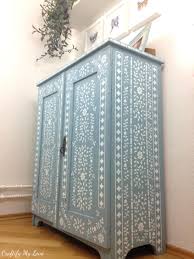 Diy Stenciled Anthropologie Dresser Knock Off Patterned Furniture Flipping Furniture Stencil Furniture