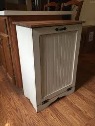 Primitive Wood Trash Can Bin Tilt Out Door Wood Trash Can Door Design Wood Wood Design