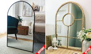 Choose from an attractive selection of hanging, cheval and standing mirrors at kmart. Woman Reveals How She Hacked A Mirror From Kmart Using A Placemat And A Hot Glue Gun Daily Mail Online