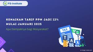 Kenaikan Tarif PPN Jadi 12% Mulai Januari 2025: Apa Dampaknya bagi  Masyarakat? - FS Institute