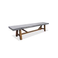 Mimosa 180 X 40cm Nebraska Cement Bench Bunnings Warehouse Cement Bench Concrete Dining Table Stylish Tables