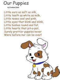 Our Puppies By Evaleen Stein Poetry For Kids Pets Preschool Theme Kids Poems