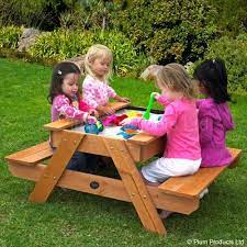 sand table picnic table bac a sable table de sable jardin pour enfants