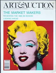 Art & Auction Magazine, Marilyn Monroe by Andy Warhol, September 1989 Cover 
