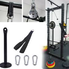 Perfect for tricep extension, straight arm pull downs, cable curls and more. Fitness Pulley Cable System Diy Home Loading Pin Stand Triceps Lat Fittings Ebay