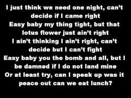 Lotus Flower Bomb Lyrics Wale Ft Miguel Youtube