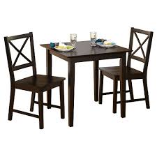 3pc Cross Back Dining Set Espresso Buylateral Target