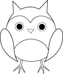 Cute Owl Line Art Free Clip Art Cute Owl Drawing Owl Coloring Pages Owl Clip Art