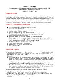 Sales assistant responsibilities are as numerous as they are essential. Samuel T Cv For Account And Finance Assistant Jobs Ed 22 Feb 2017