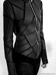 Arrow Women Cyberpunk Black Leather Jacket Cyberpunk Fashion Futuristic Fashion Fashion