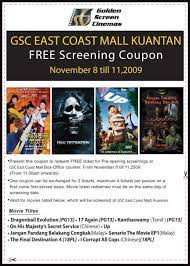 The largest competitors of the cinema chain are tgv cinemas, mbo cinemas, and lfs cinemas. East Coast Mall Free Shows News Features Cinema Online