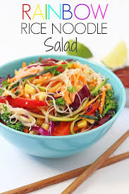 Rainbow Veggie Rice Noodle Salad My Fussy Eater Rice Noodle Salad Healthy Family Meals Healthy Recipes