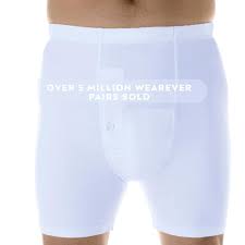Mens Wearever Washable Incontinence Boxer Briefs - 3X - White - Walmart.com