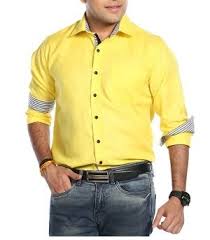 You just received a party invitation that says that men should wear their cocktail attire for the occasion. Buy Mark Pollo London Men S Linen Slim Fit Casual Formal Shirt Yellow At Amazon In