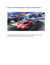 Some games are timeless for a reason. Racing In Car Android Apk Game Racing In Car Free Download Android Apk Racing Android