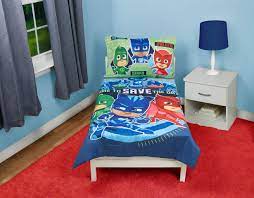 Put together a bedroom they'll love with beautiful bedroom sets or individual pieces, such as kids' dressers and nightstands. Pj Masks Time To Save The Day 4 Piece Toddler Bedding Set Blue Buy Online At Best Price In Uae Amazon Ae