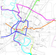 Διαθέτει 24 σταθμούς και στο μεγαλύτερο τμήμα της είναι υπόγεια. Bangkok Metro Blue Line Extension Begins