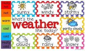 freebie weather chart toddler prek kindergarten first grade