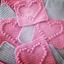 Popcorn Kalp Battaniye Yapilisi Battaniye Orme Kalpler Ve Tigla Islenmis Kareler