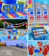 You also can try to find plenty of image details source: Mixbook Blog Mixbook Inspiration Water Birthday Parties Pool Party Themes Pool Birthday Party