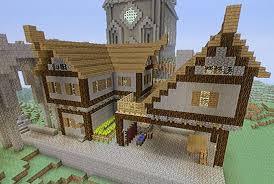 Medieval House With A Workshop Underneath Minecraft Xbox360 Adapted From Someone S Design On The Computer Vers Minecraft Medieval Minecraft Minecraft Designs