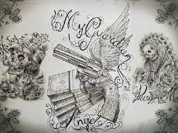 Gangster Tattoo Flash Chicano Tattoo Flash Art Clown Tattoos Art Tattoo Gangster Tattoos Chicano Art Tattoos