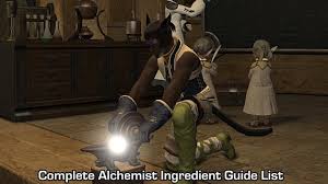 Please read the very detailed description below the video for all the details of. Ffxiv Complete Alchemist Ingredient Guide List Final Fantasy Xiv
