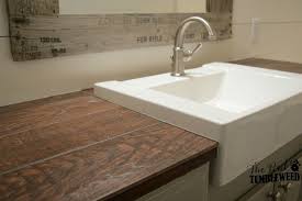 Wood Look Ceramic Tile Countertop Roselawnlutheran Tile Countertops Tile Countertops Kitchen Porcelain Wood Tile