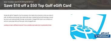 These cards are redeemable for play at over 5000 courses, can be used to purchase gear across the country, and can even be converted to a topgolf card! Kroger Purchase 50 Topgolf Gift Card For 40