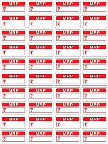 MRP Label (Minimum Order Quantity 60 A4 Sheets) product image