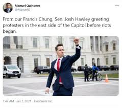 The gop isnt going back to pre trump. Hotel Chain Cancels Senator Josh Hawley S Florida Fundraiser For His Role In Inciting Capitol Riot