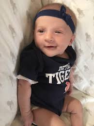 My granddaughter Kynslee, weighing 10lbs 6oz