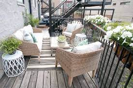 Condo Home Tour Before After Of A Chicago Condo Diy Playbook Small Outdoor Patios Apartment Decorating Rental Small Patio Ideas On A Budget