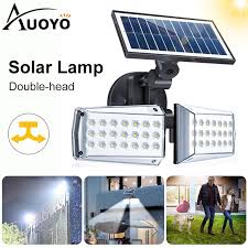 Was r1,289 (save r360) r929. Auoyo Solar Lights 42 Led Outdoor Lighting Dual Head Spotlights Adjustable Motion Sensor Solar Security Lights Ip65 Waterproof Wall Light Shopee Malaysia